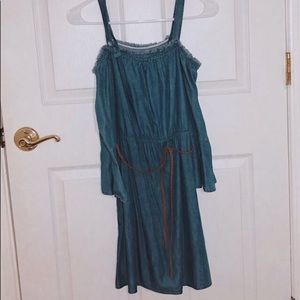 I am selling a dress with a denim appearance!